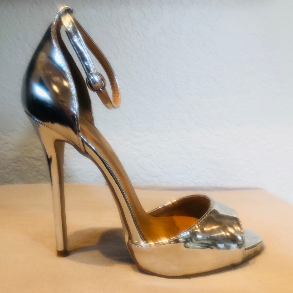 Mirrored high heels